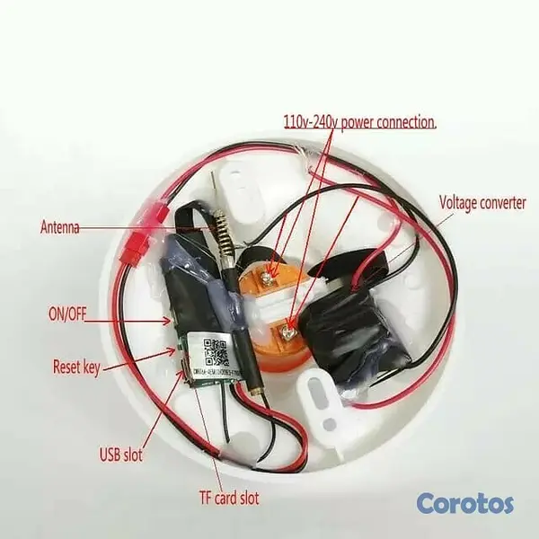 otros electronicos - Zocalo de bombillo con camara WiFi incluida 3