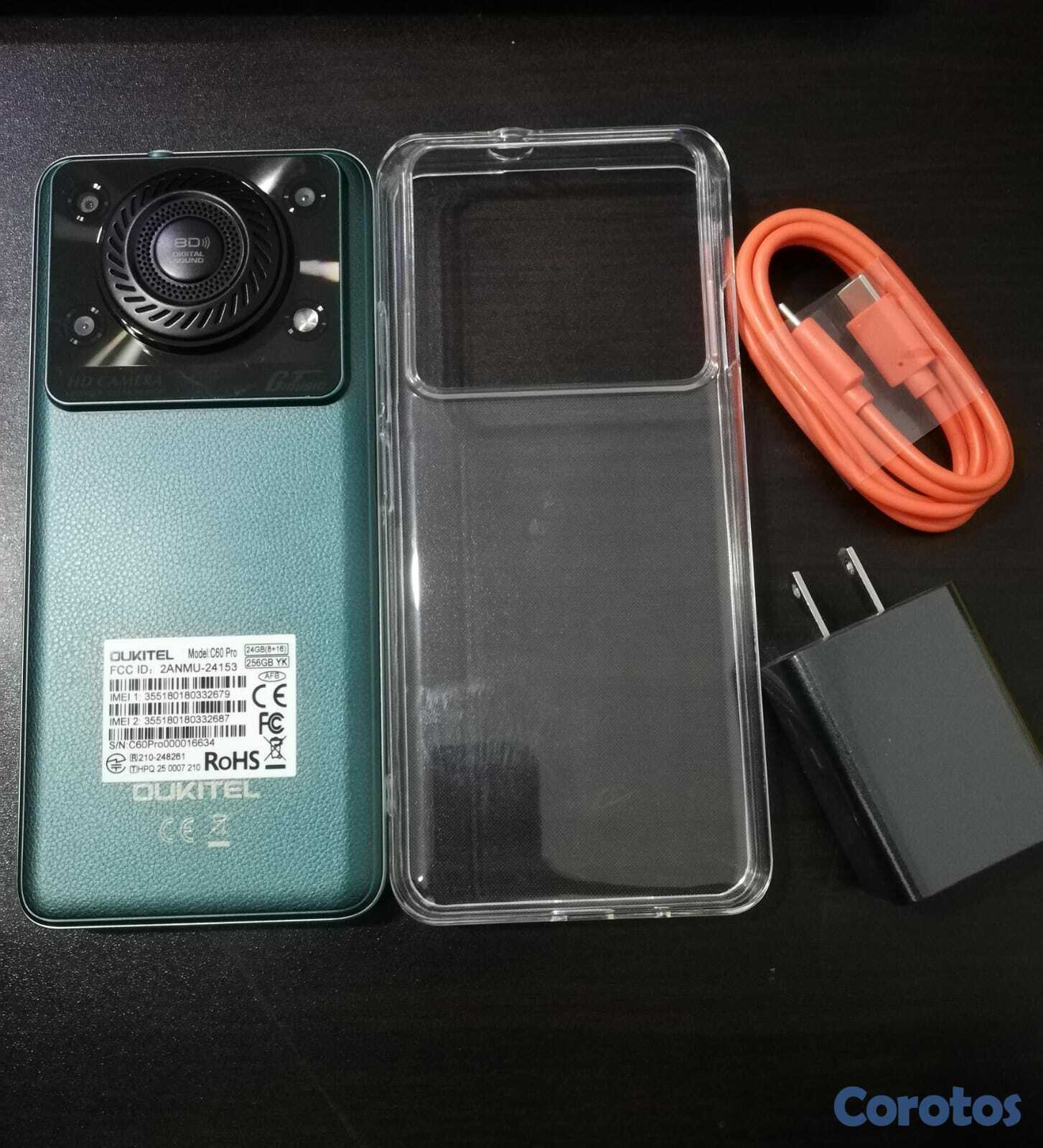 celulares y tabletas - Teléfono OUKITEL C60 Pro 256GB + 8GB Diseño Elegante, Rápido y Económico  3