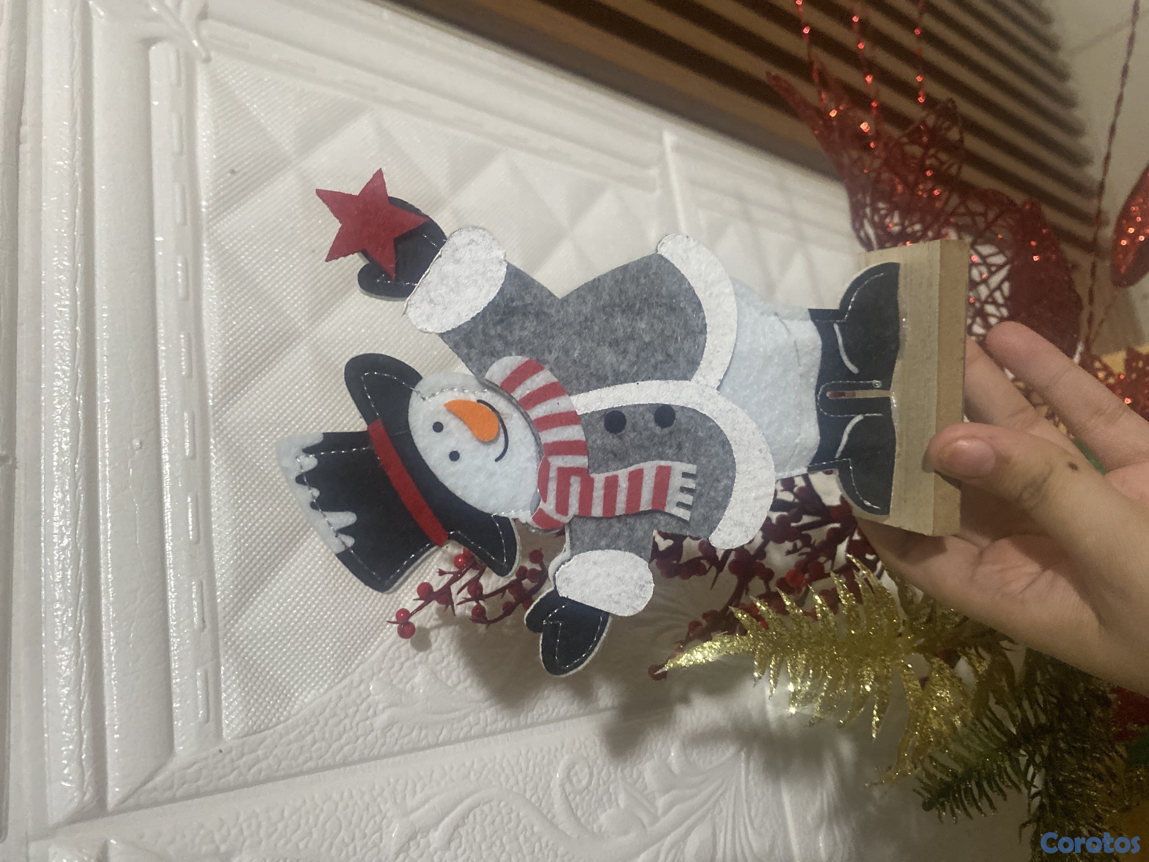 decoración y accesorios - Muñeco de nieve navideño  1