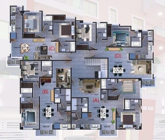 apartamentos - Maravilloso proyecto ubicado en el cacique de dos habitaciones  4