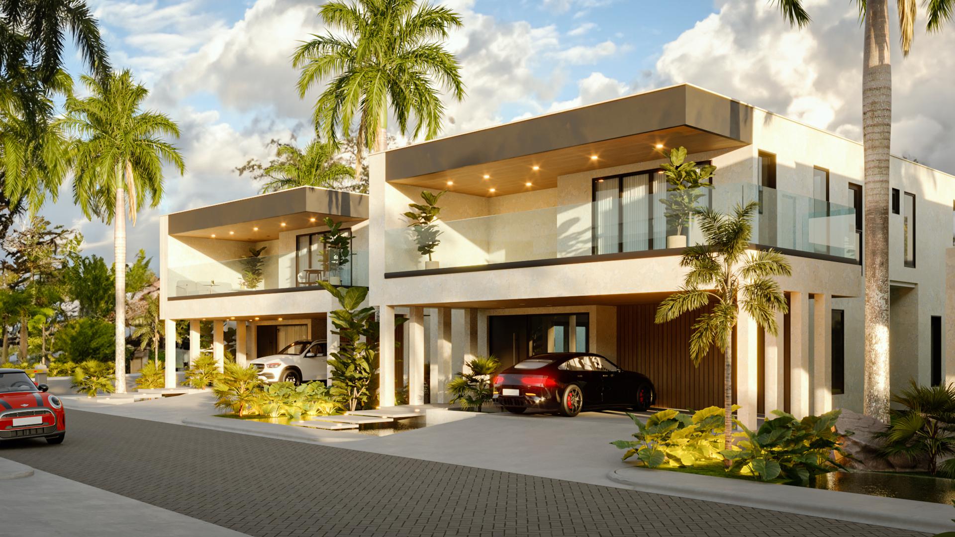 casas vacacionales y villas - VILLAS EN JUAN DOLIO-REPUBLICA DOMINICANA 6