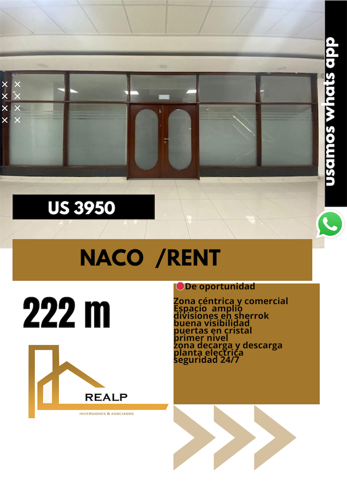 oficinas y locales comerciales - Local en Naco primer nivel 