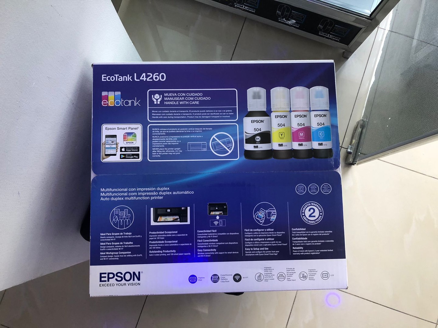 impresoras y scanners - Impresora Epson L4260 Multifuncion, Wifi y Cable USB - Pantalla LCD 3