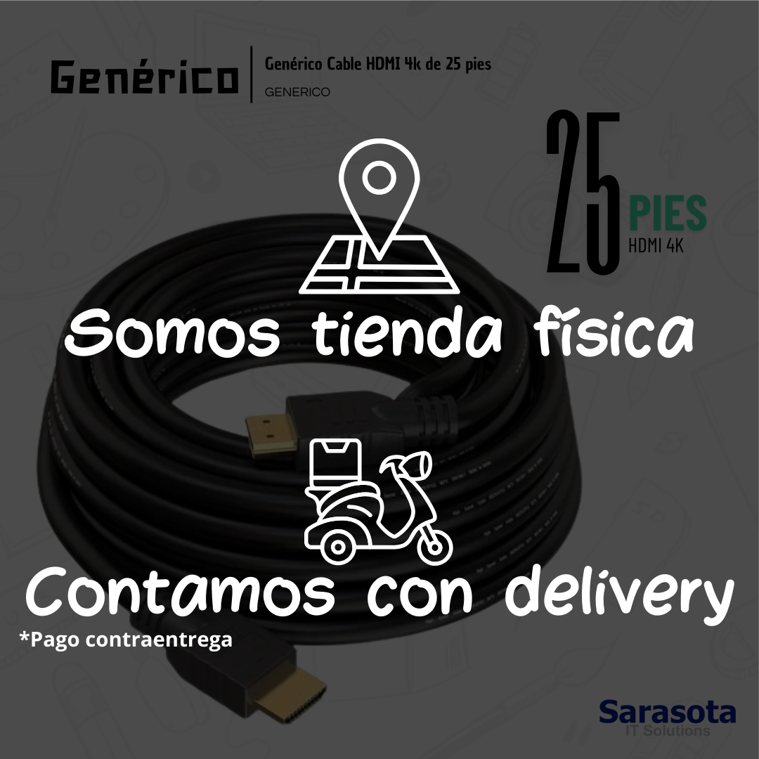 accesorios para electronica - Genérico Cable HDMI 4k de 25 pies 2