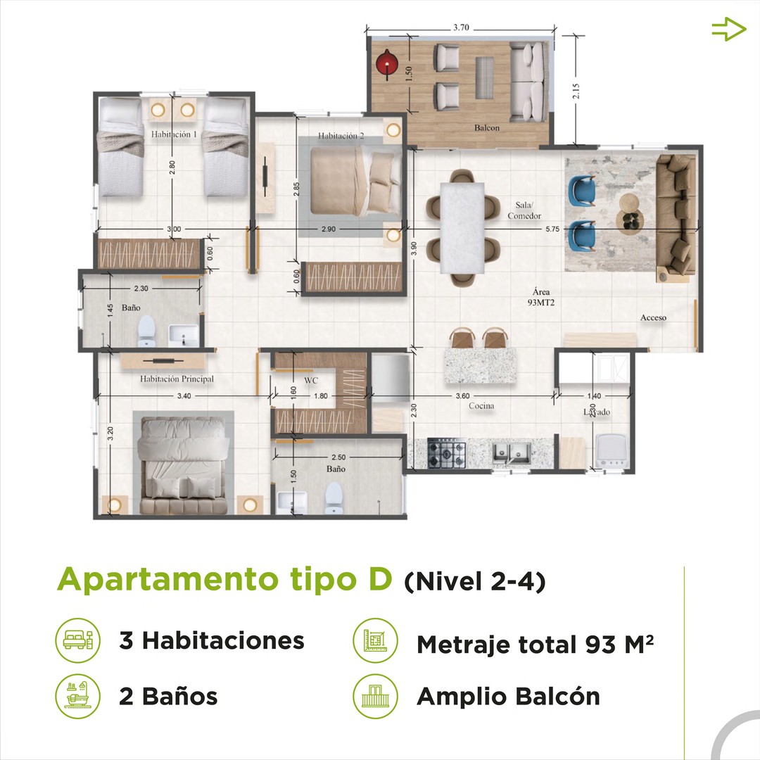 apartamentos - Apartamentos con Bono Vivienda, Avenida Ecológica  5