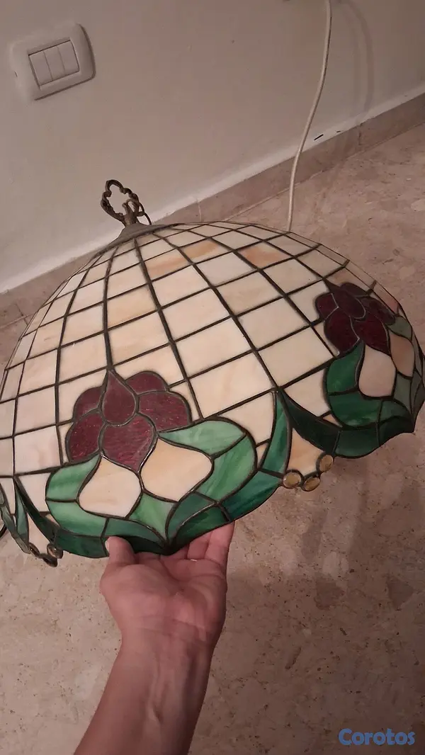 decoración y accesorios - Lampara colgante en vitral 100% 5