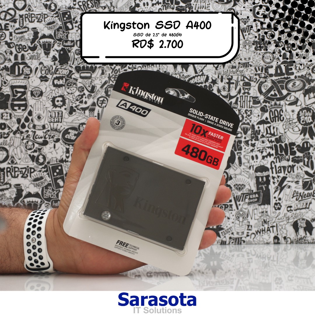 accesorios para electronica - SSD de 480Gb marca Kingston Serie A400 Garantia 12 meses