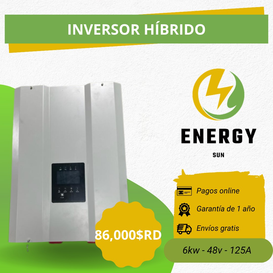 plantas e inversores - Inversor Solar 6kw híbrido 0