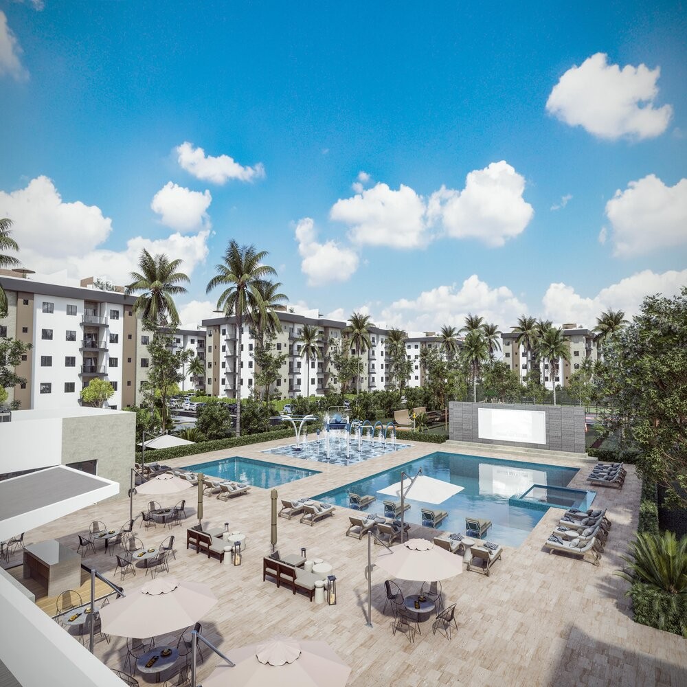 casas vacacionales y villas - Proyecto de apartamentos 1, 2 y 3 habs con fideicomiso en planos en Punta Cana 