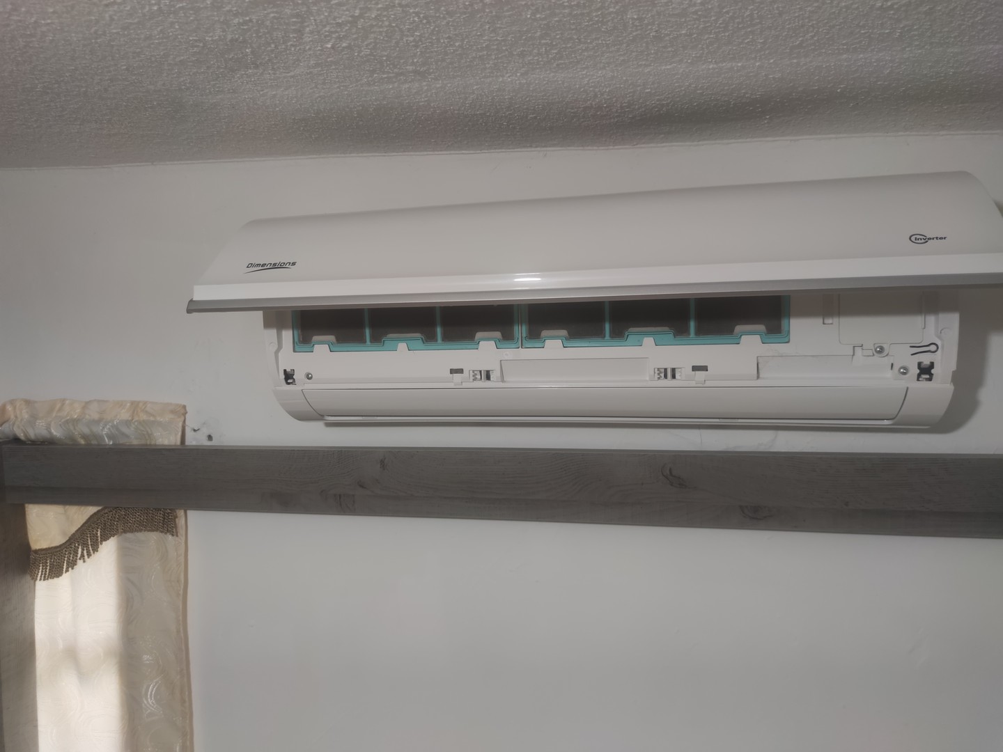 aires acondicionados y abanicos - Aire Acondicionado Inverter Dimensions M/DIT-12CSAI-18 12,000BTU SEER 18