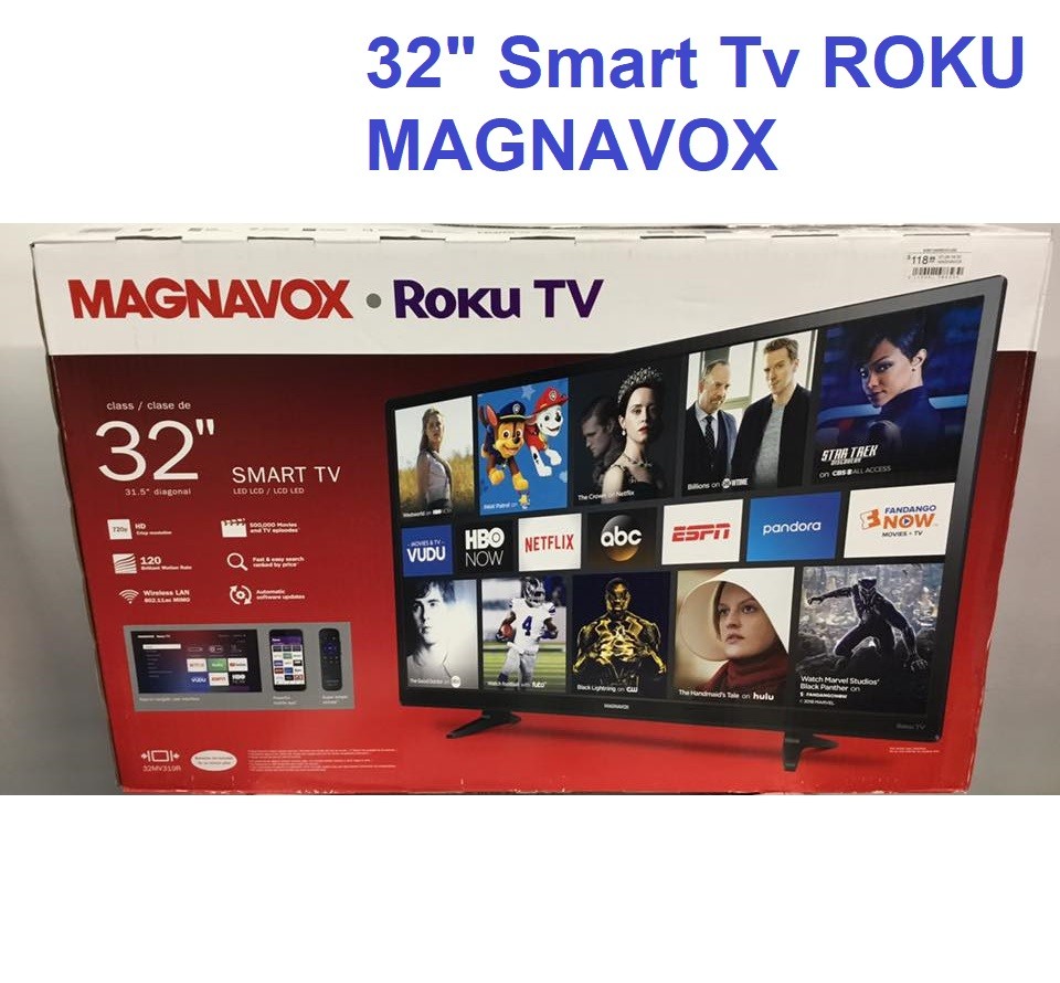 TV Smart MAGNAVOX 32 Pulgadas ROKU HD NUEVO $14,500