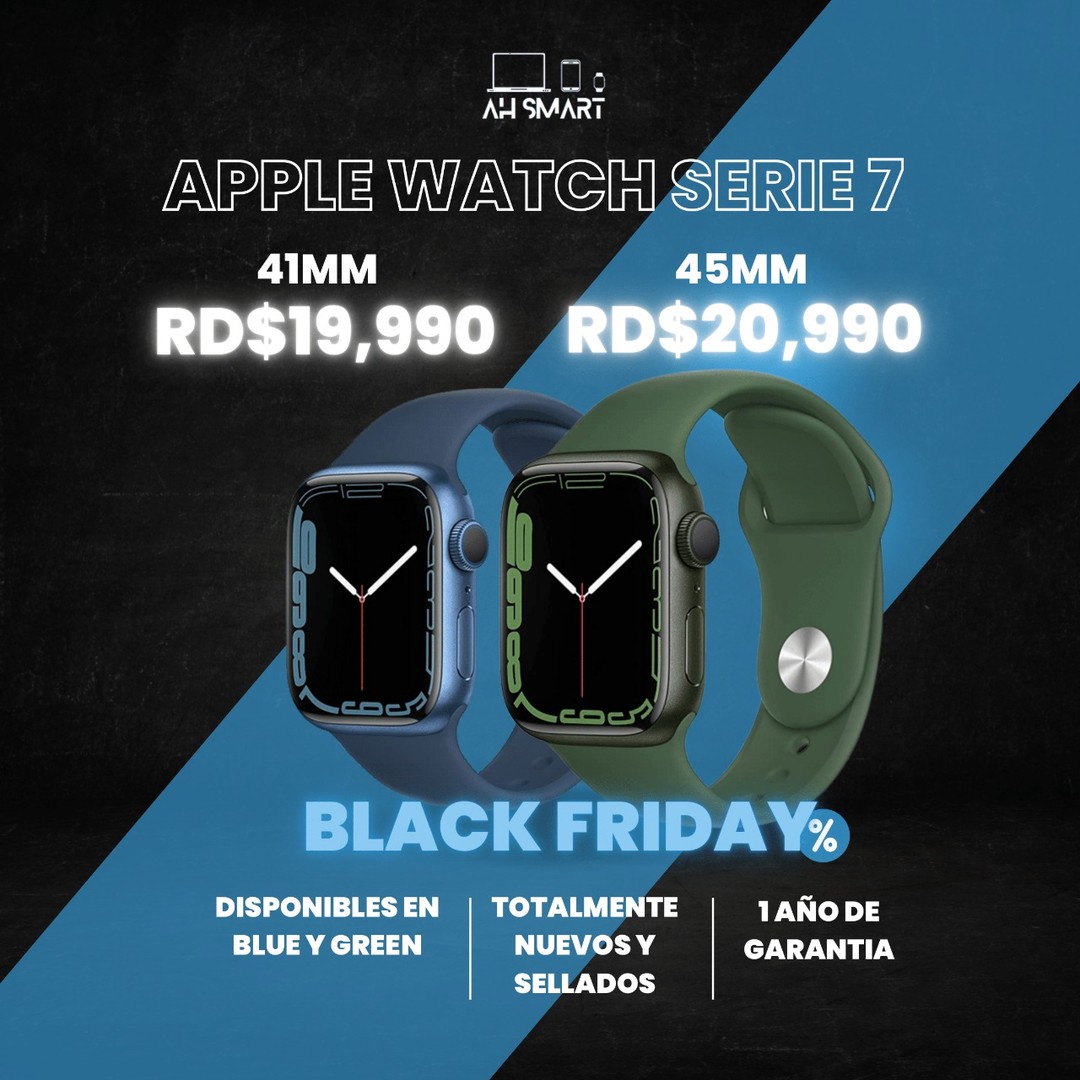 accesorios para electronica - Apple Watch Series 7 45MM 41MM (Green, Blue) Sellados Nuevos *CYBER MONDAY*