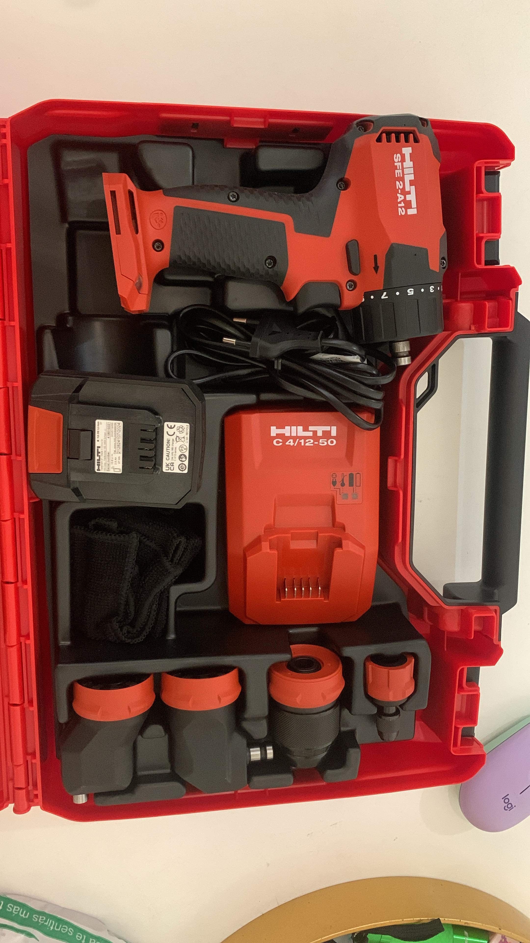herramientas, jardines y exterior - Taladro Atornillador Hilti con Múltiples Mandriles 5