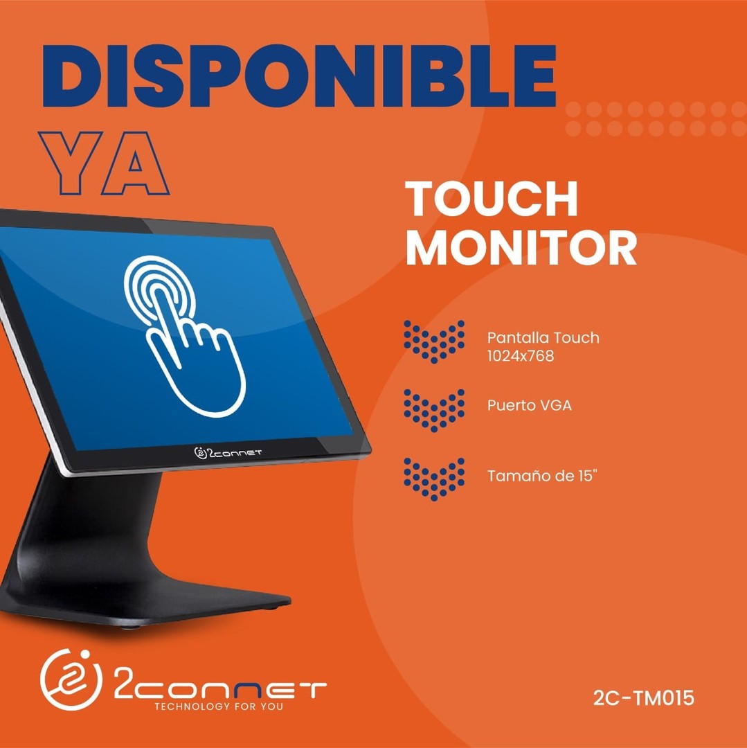 computadoras y laptops - MONITOR  TOUCH DE 15 PULGADAS ,VGA 0