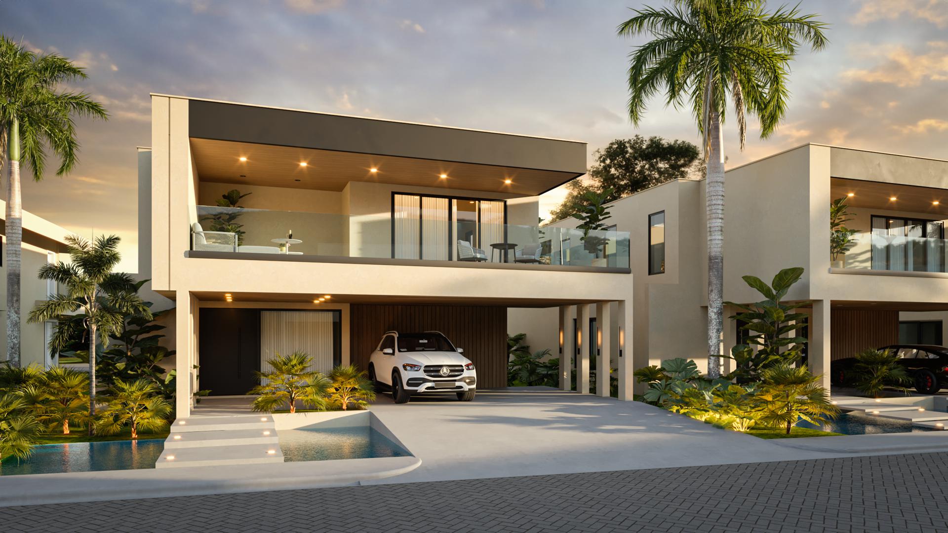 casas vacacionales y villas - VILLAS EN JUAN DOLIO-REPUBLICA DOMINICANA 7
