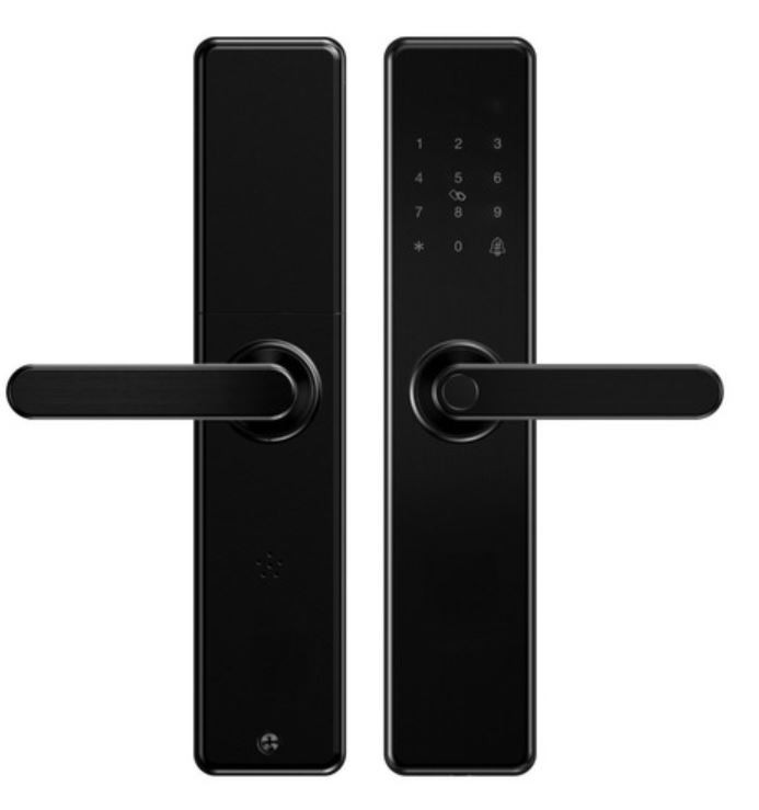 otros electronicos - Cerradura smart para puerta hf-809 con huella, codigo, token, app y llave Wifi y