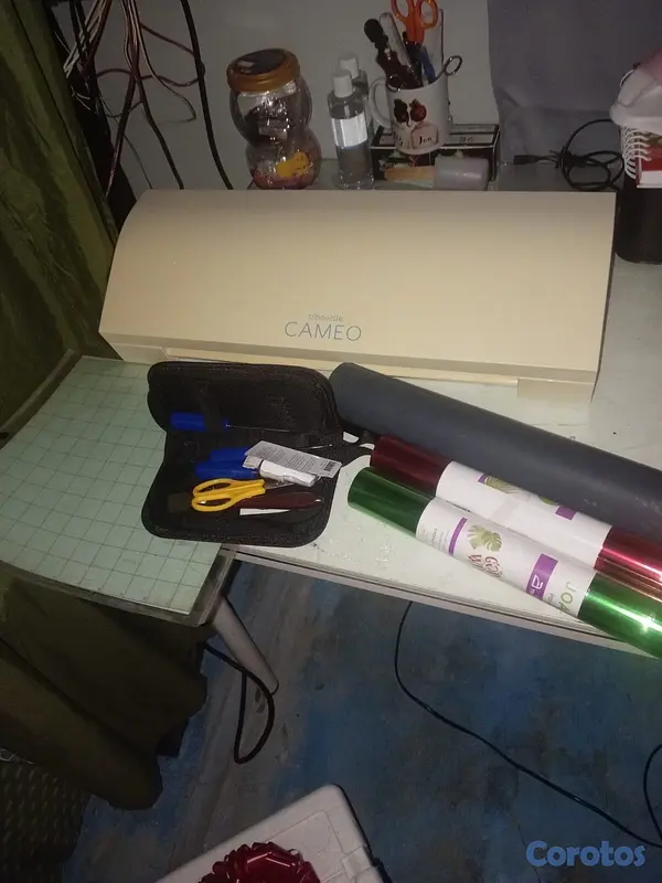 impresoras y scanners - Silhouette Cameo 3 Usada Como Nueva + Rollos y Accesorios 3