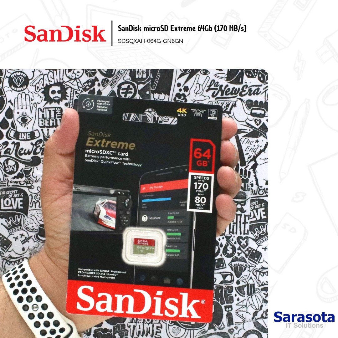 accesorios para electronica - SanDisk microSD Extreme 64Gb (170 MB/s) 1
