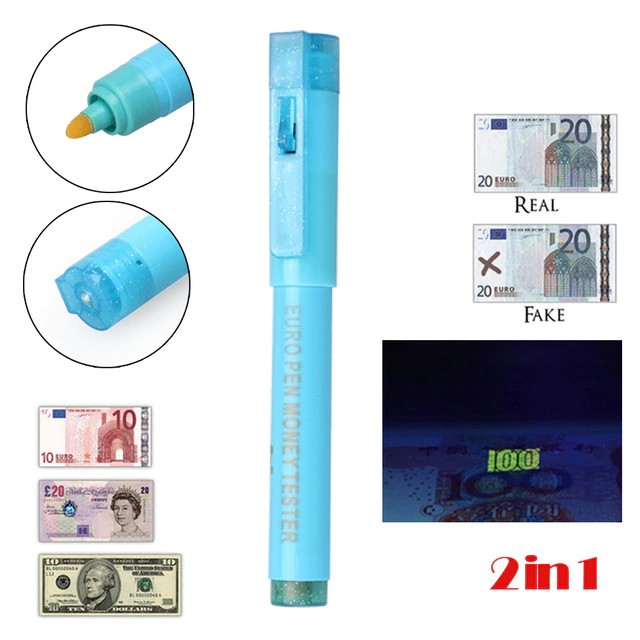 otros electronicos - Lapiz Lapicero Boligrafo Detector De Billetes Dinero Falsos Falso Europen 4