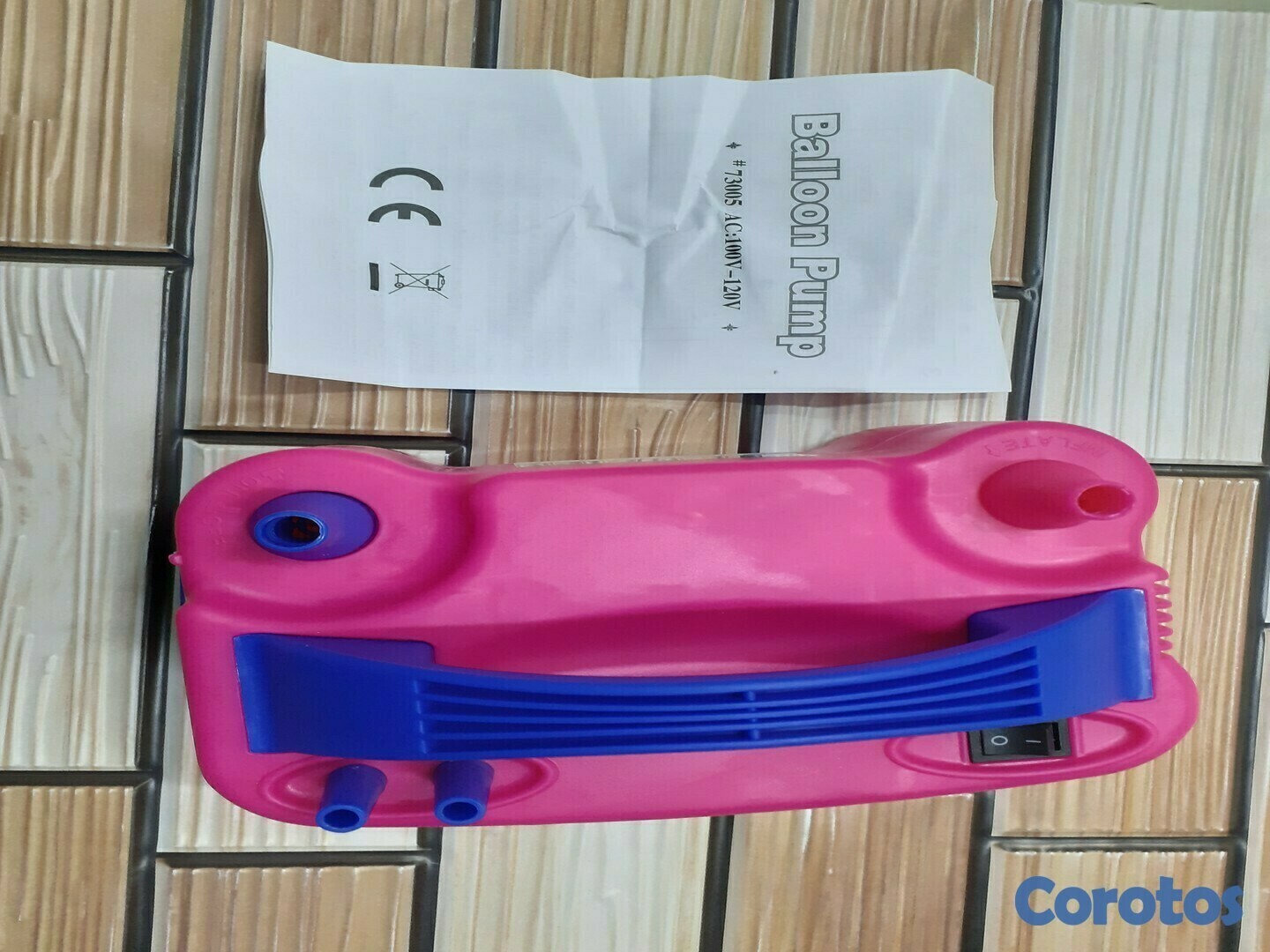 accesorios - Bomba de aire para inflar globos vejigas 7