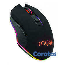 computadoras y laptops - MOUSE GAMING MYO SERIE 4, 6 BOTONES, VELOCIDAD DEL MOUSE AJUSTABLE ENTRE 800 
