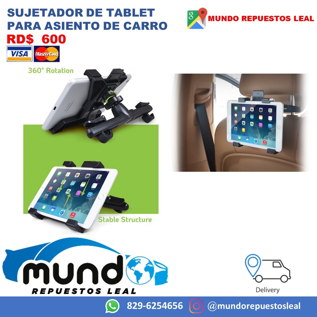 herramientas, jardines y exterior - Sujetador de tablet para asiento de carro, soporte de tablet 1