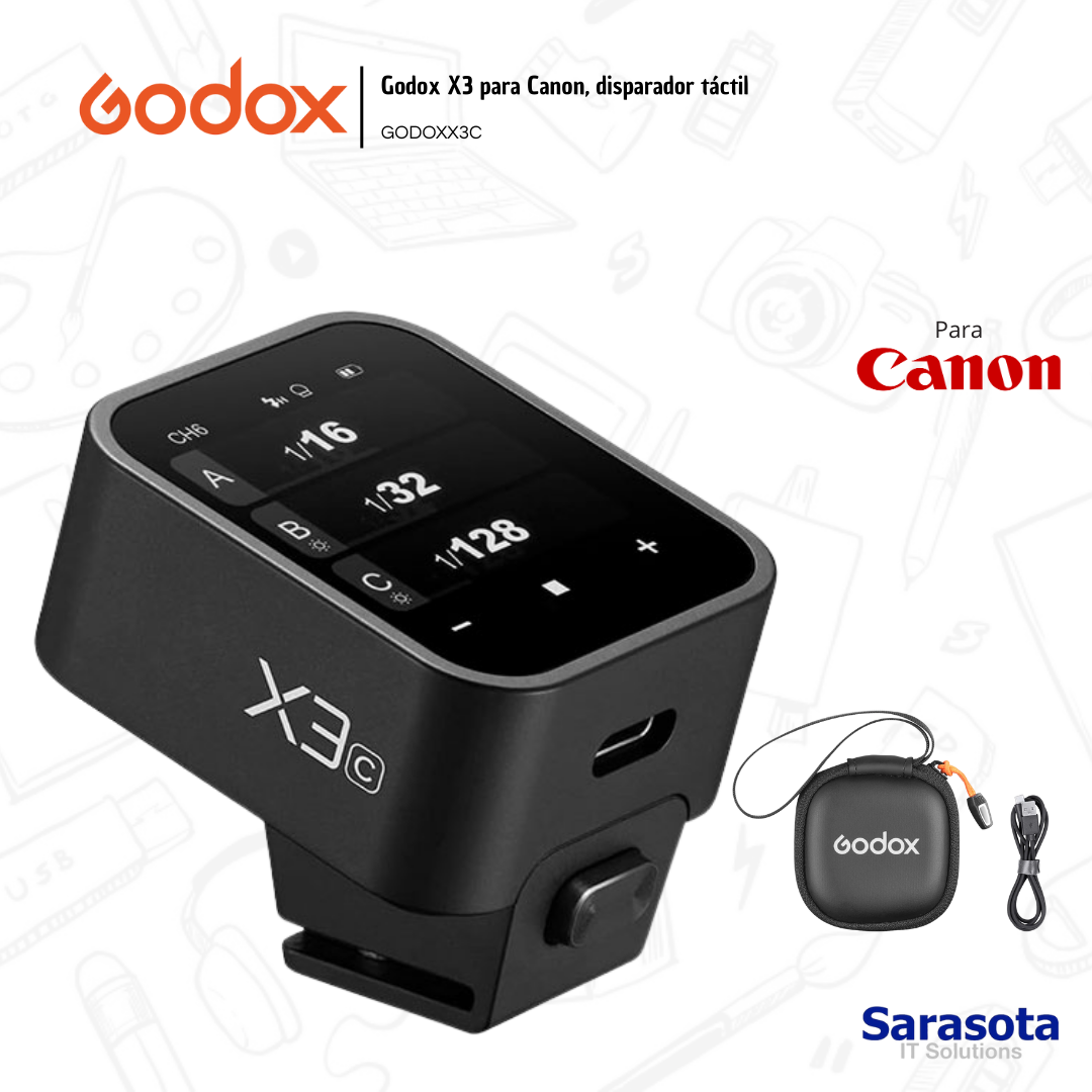 accesorios para electronica - Godox Disparador X3 para Canon Garantía 1 año  0
