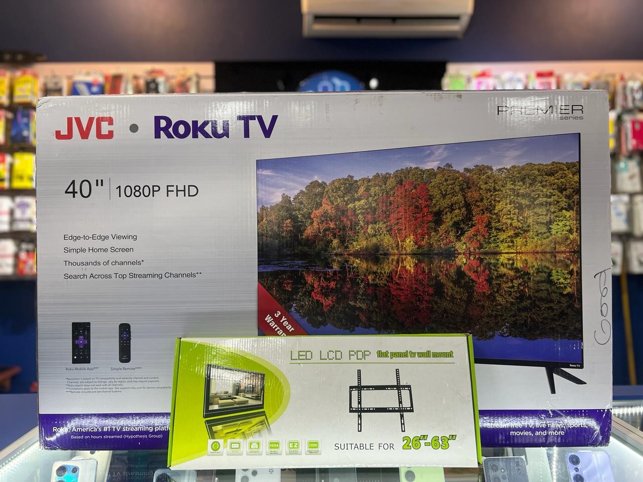 tv - SMART TV JVC DE 40 PULGADAS ROKU 1080P FHD #ofertas
 0