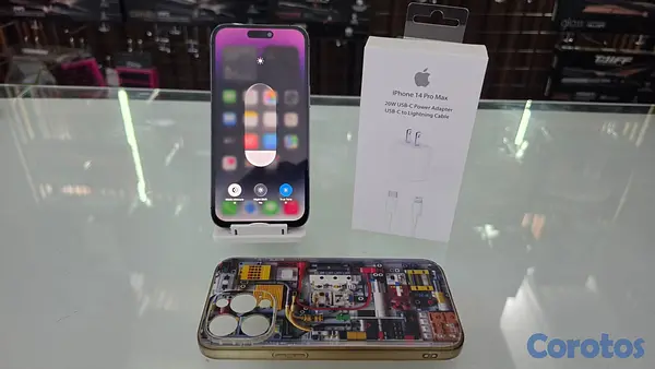 celulares y tabletas - iPhone 14 Pro Max 128GB Morado desbloqueado de fab 4
