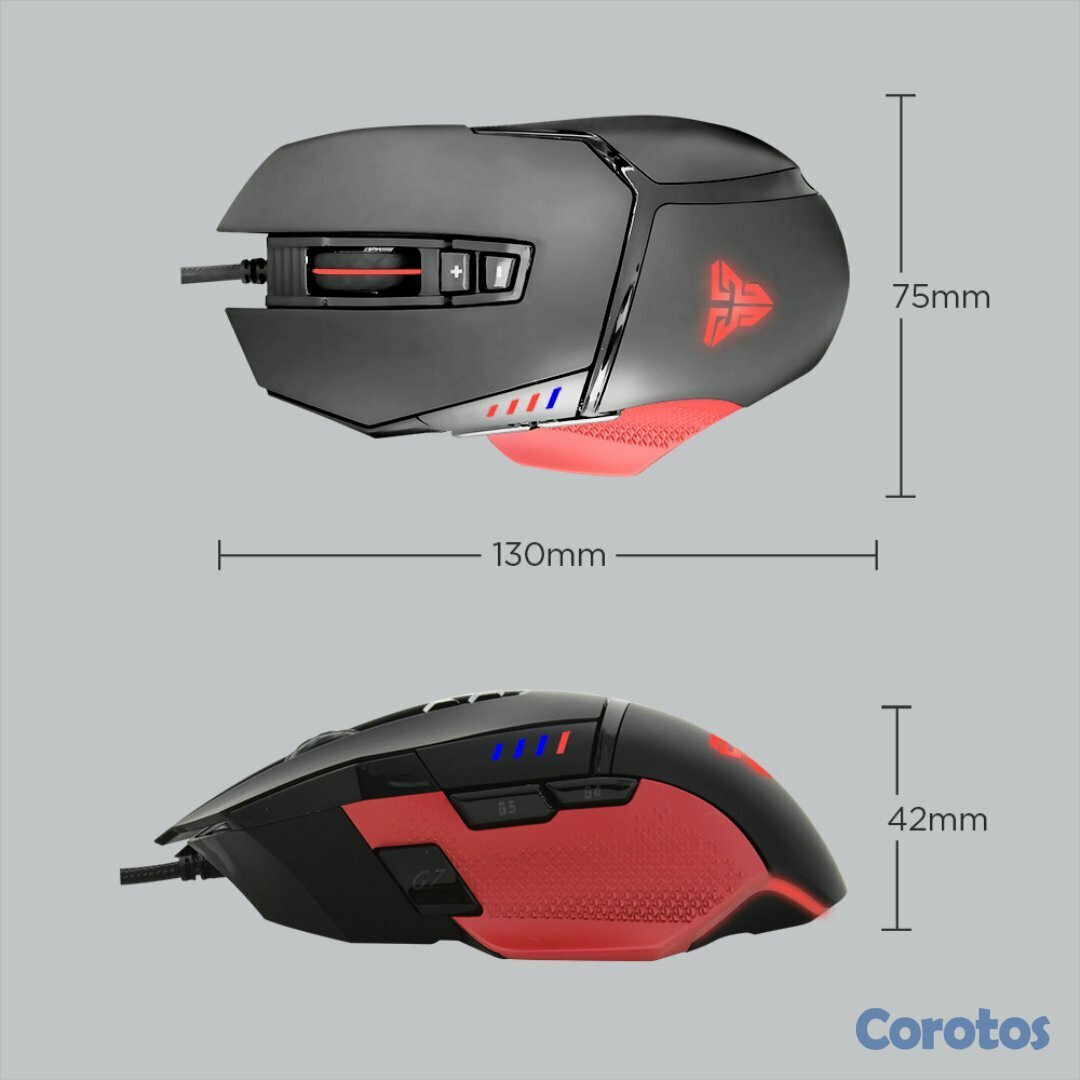 computadoras y laptops - MOUSE Fantech USB GAMIN (Mod.X11) NEGRO PARA JUGADORES VIP, ALTO NIVEL DE JUEGO  2