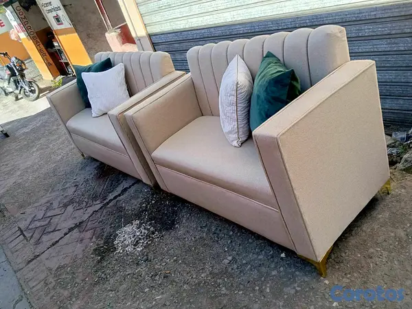 muebles y colchones - juego de 2x2 sofas 3