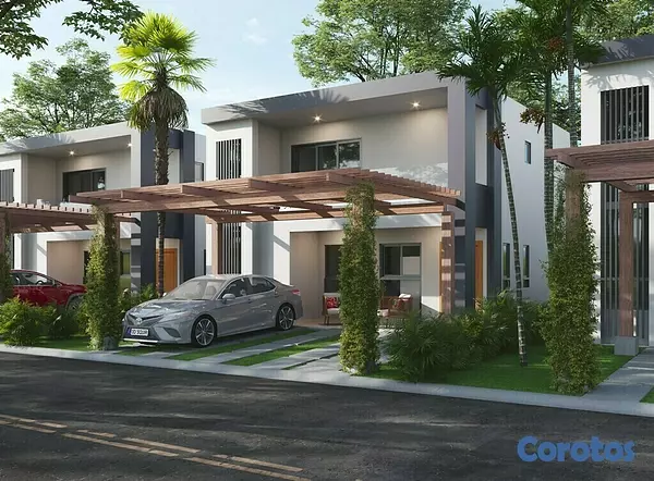 casas vacacionales y villas - Villa de 2 Habitaciones con Paneles Solares, Punta Cana  6