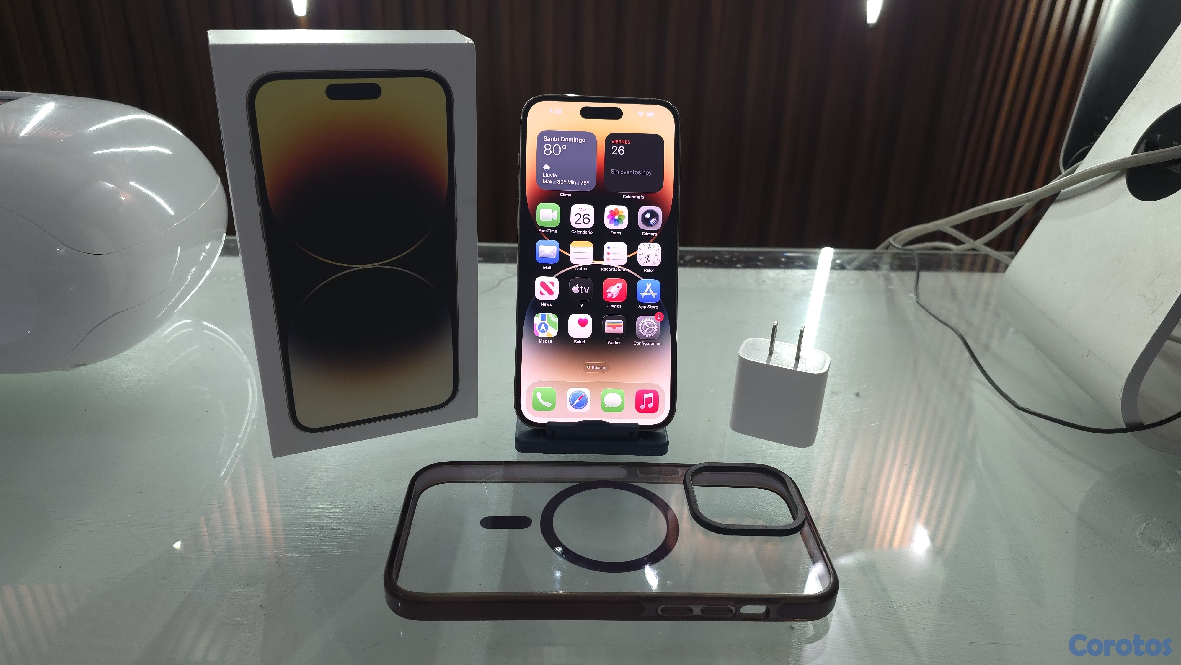 celulares y tabletas - iPhone 14 Pro Max 256GB Gold desbloqueado en caja 1