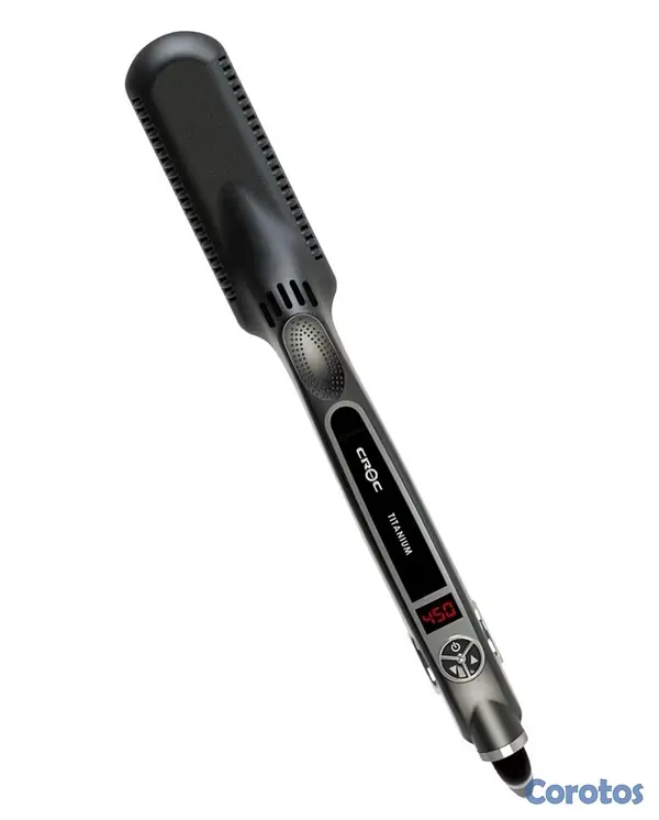 salud y belleza - Plancha de pelo marca Croc modelo classic en titanium  6
