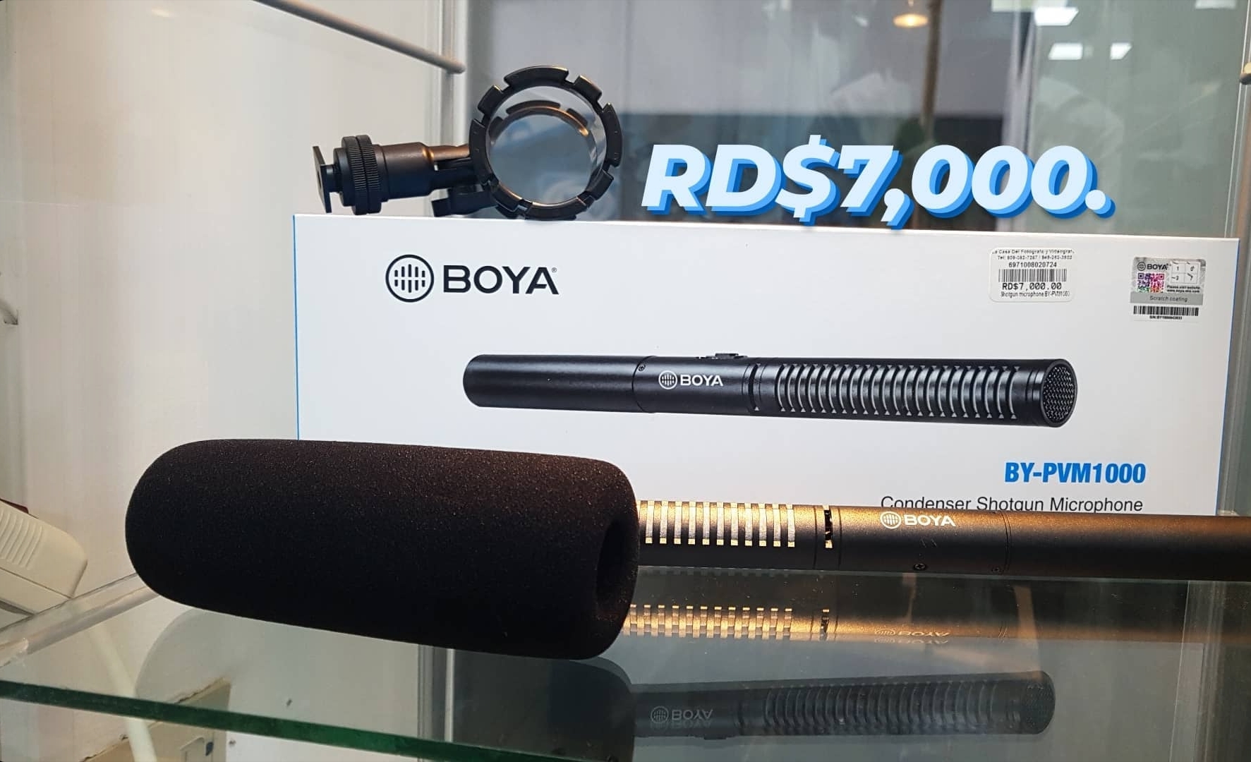 camaras y audio - Micrófono Boom Boya BY-PVM1000