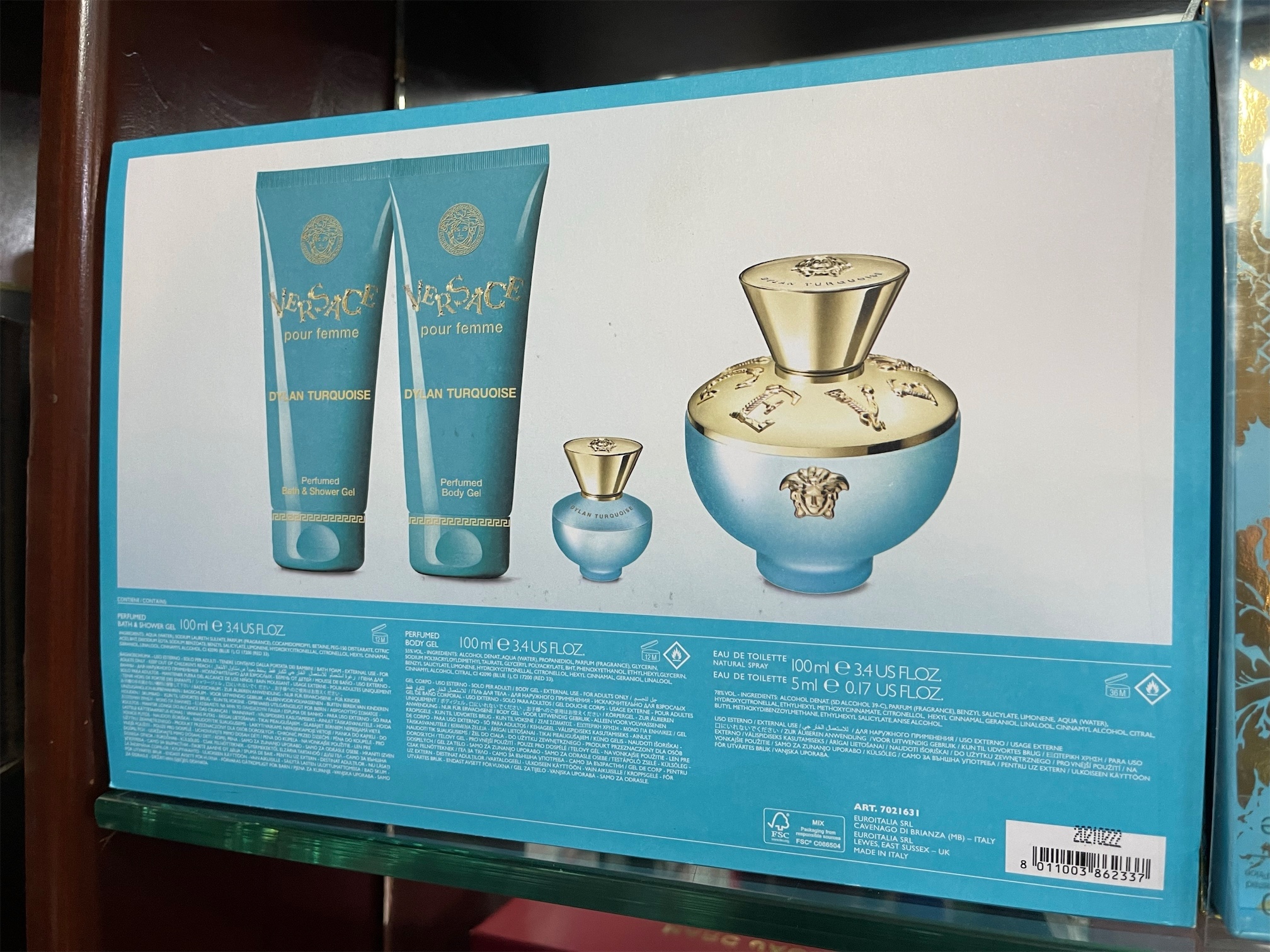 salud y belleza - Set perfume Versace Dylan Turquoise. Original. AL POR MAYOR Y AL DETALLE 