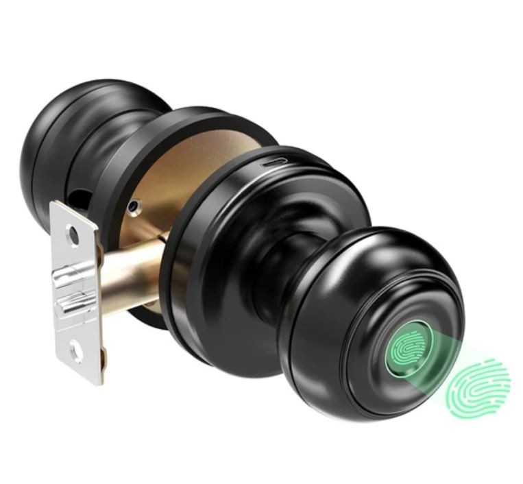 otros electronicos - Cerradura Inteligente De Perilla Con Huella Digital App JH-K01 5