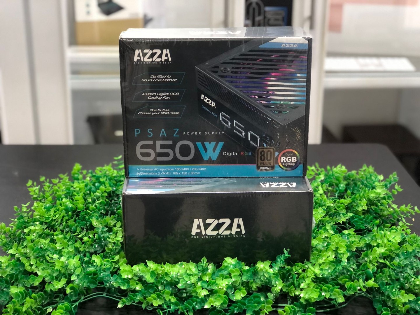 computadoras y laptops - Oferta Power Supply Azza 80 Plus Bronze ATX de 600W RGB 2