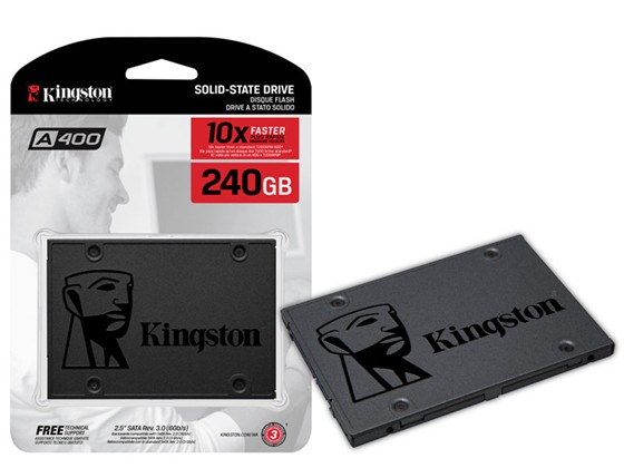 computadoras y laptops - DISCO DE ESTADO SOLIDO KINGSTON SSD 240GB, 2.5", SATA3, LECTURA: 500MB/S,