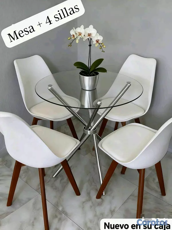 decoración y accesorios - *Juego* de *comedor* de 4 sillas  2
