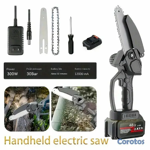 herramientas, jardines y exterior - Mini Motosierra 3