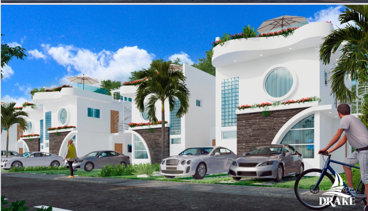casas vacacionales y villas - Venta de Villa en punta cana zona turística cerca de playa  3