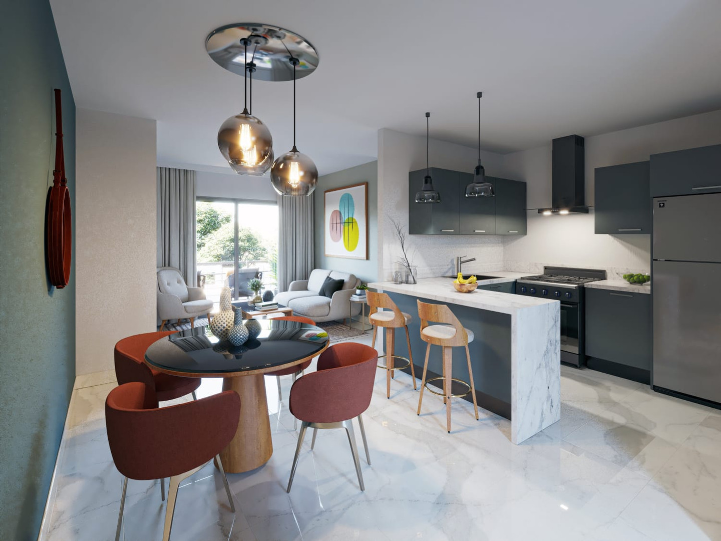 apartamentos - Apartamentos 2Hab Inteligentes Airbnb Friendly c/Area Social y Piscina en Bavaro 9