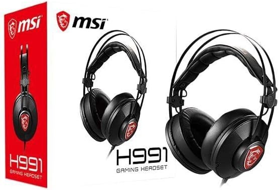 camaras y audio - Auriculares con cable MSI H991 para juegos de PC, micrófono incorporado 2