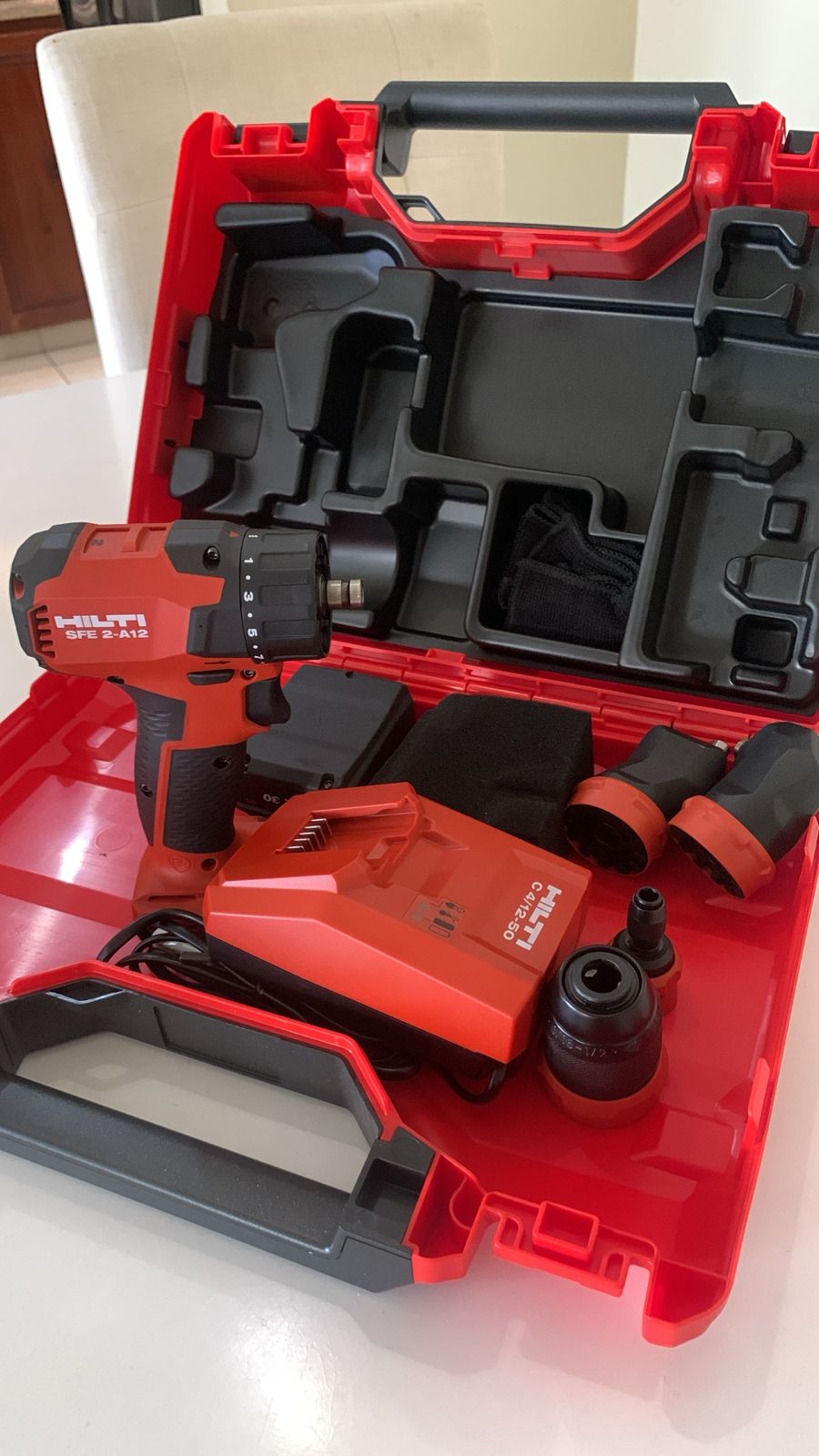 herramientas, jardines y exterior - Taladro Atornillador Hilti con Múltiples Mandriles 6