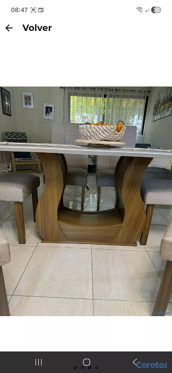 muebles y colchones - Juego de comedor 6 sillas.  4