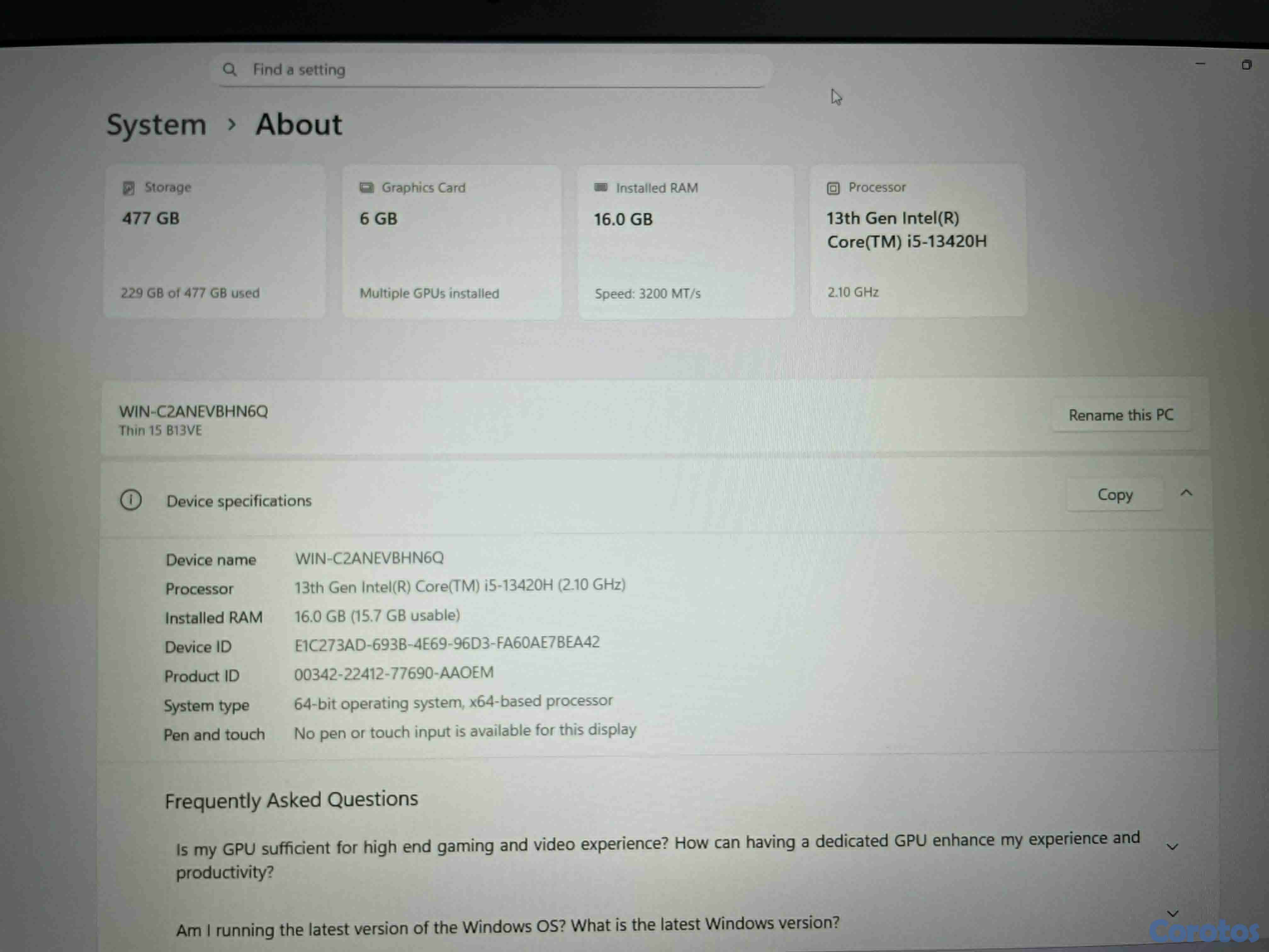 computadoras y laptops - Venta de laptop MSI Thin 15 B13VE- 51 8