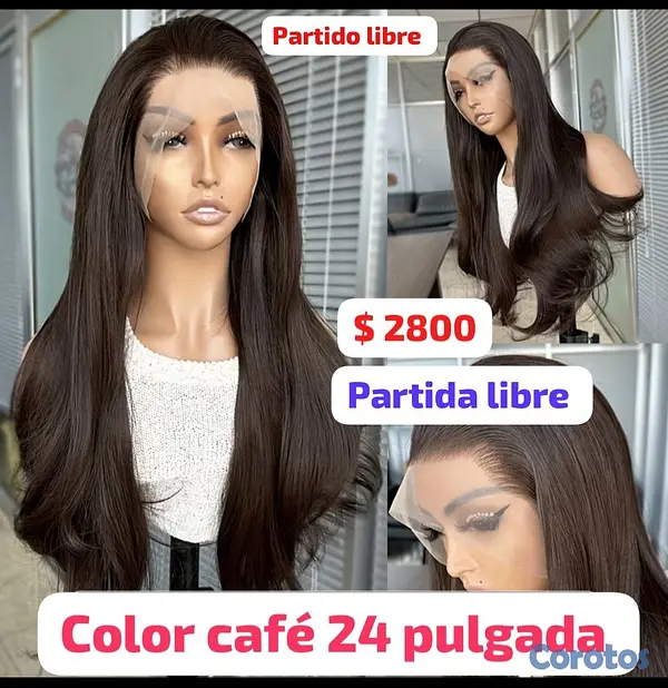 joyas, relojes y accesorios - Pelucas semi natural ( envío a todo el país  4