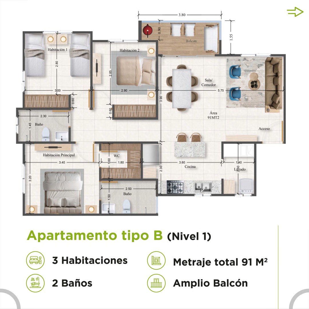 apartamentos - Apartamentos con Bono Vivienda, Avenida Ecológica  7
