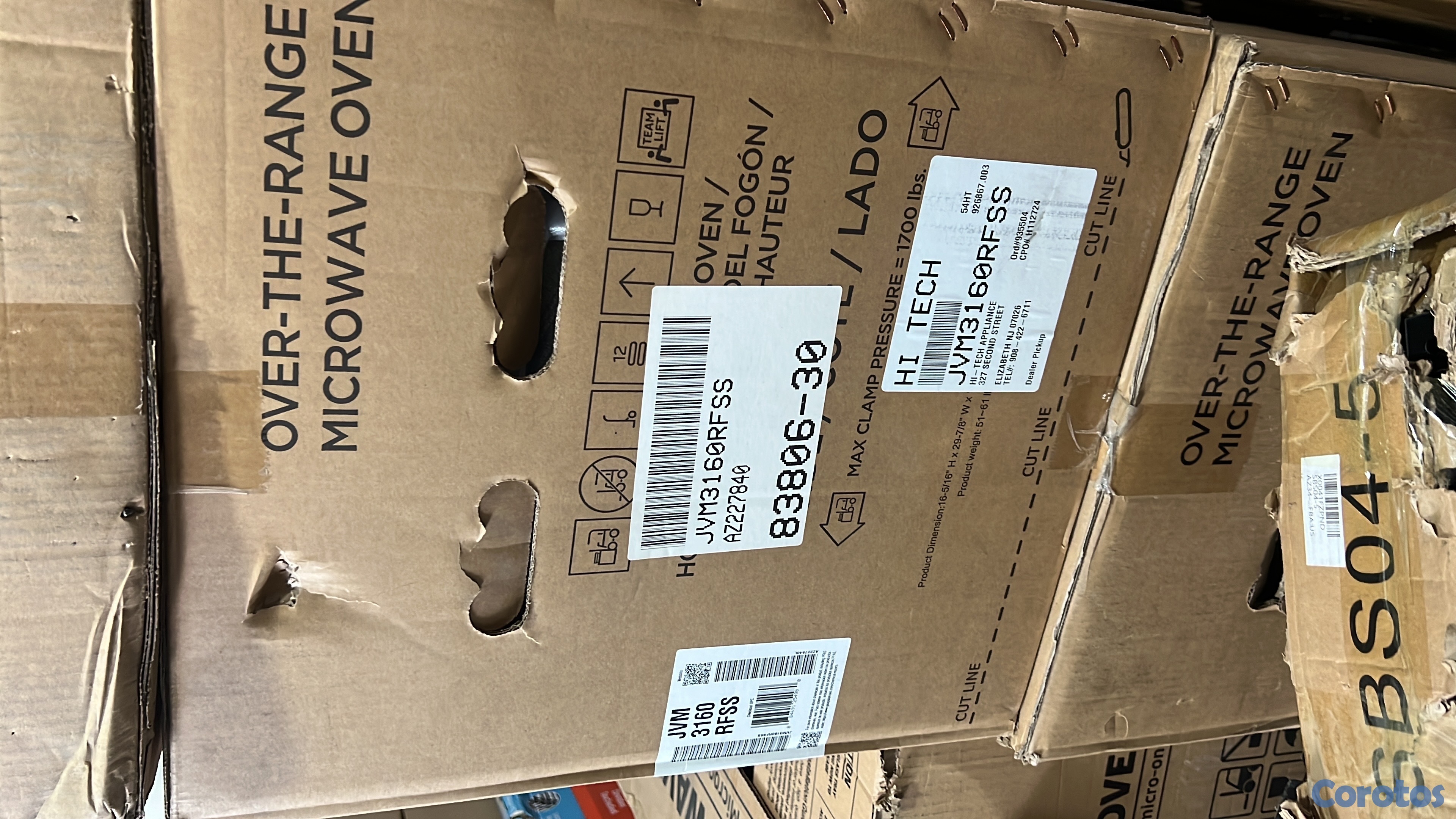 electrodomesticos - MICROONDAS EXTRACTOR GENERAL ELÉCTRIC MODELO JVM3160RFSS 2